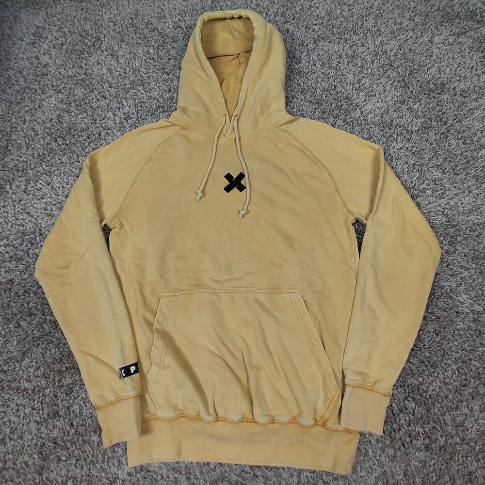 Sam And Colby Xlpr Hooded Sweatshirt Mens Small Yellow X Hoodie